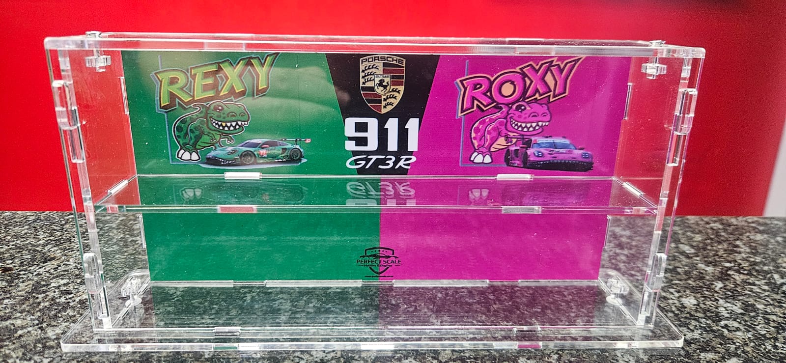 MiniGT Rexy & Roxy 2Tier Acrylic Display - Image 2